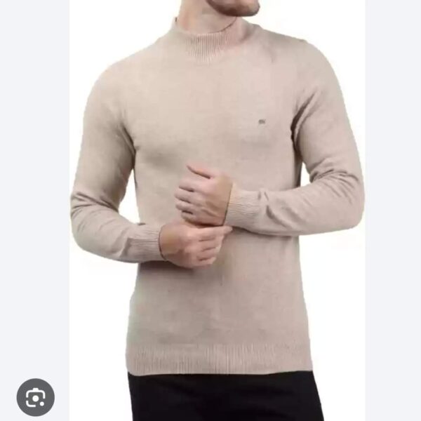 Monte Carlo T Neck Sweater (Beige)