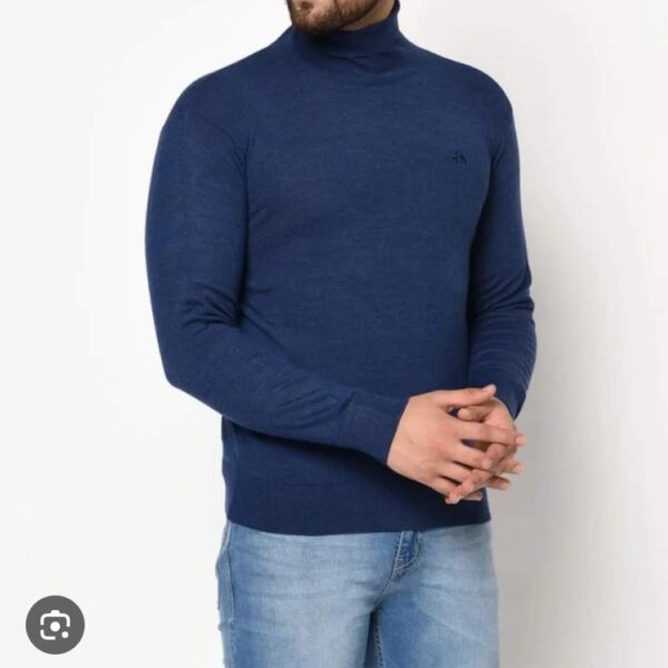 Monte Carlo T Neck Sweater (Blue)